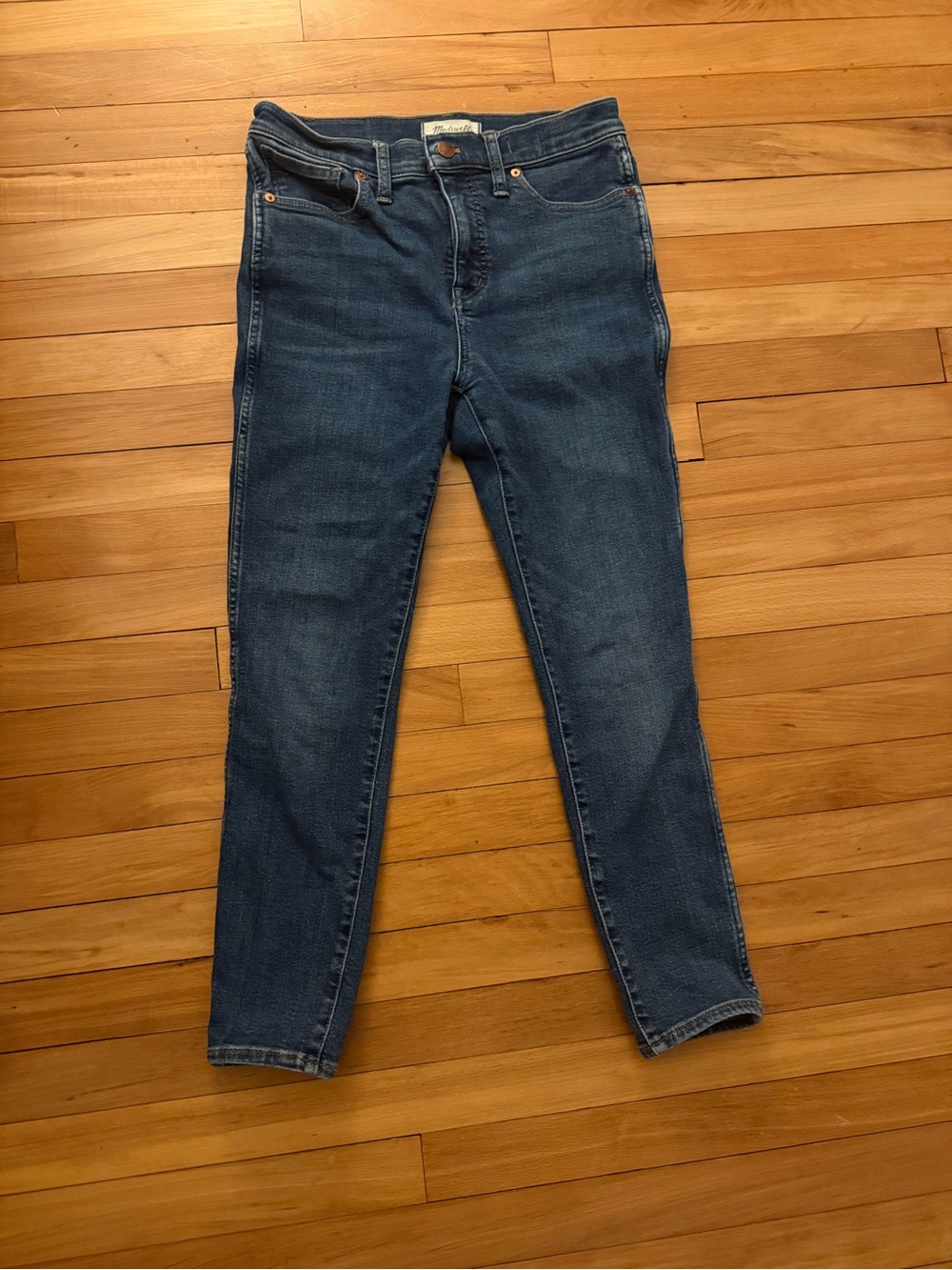 Madewell Skinny Jeans in Dark Blue Wash